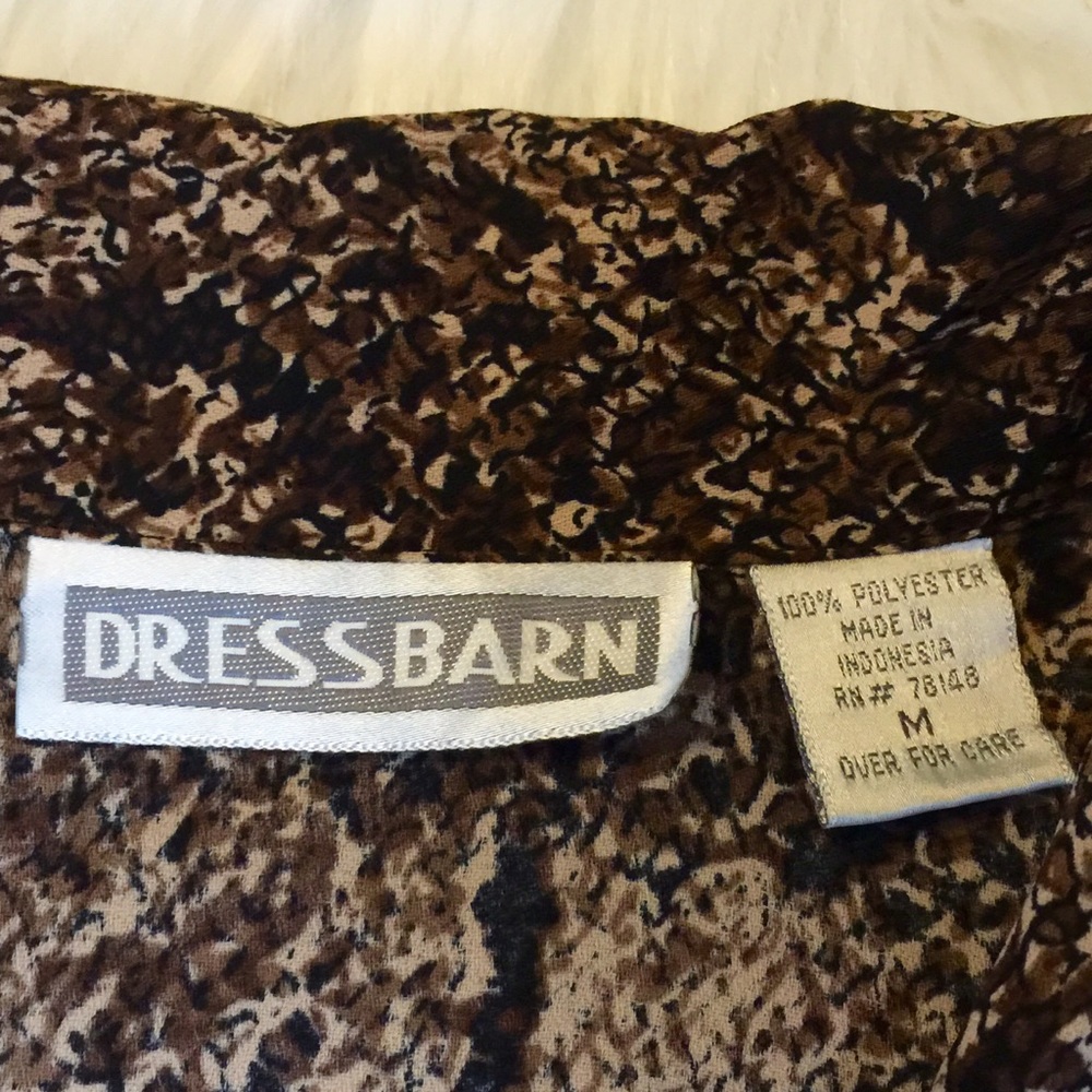 Leopard Print Ruffle Blouse - Picture 5 of 5